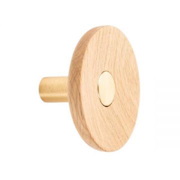 Agatatoare cuier Zoot, finisaj alama intunecata periata cu stejar natur, D:90 mm - Viefe