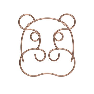 Cârlig arămiu de montat pe perete din oțel Hippo – Metaltex