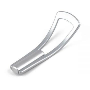 Agatatoare cuier Blair, finisaj crom mat/aluminiu CB, 105x40x40 mm