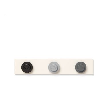 Cuier de perete LEGO®, 35 x 6,8 cm, negru-gri
