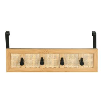 Cuier de ușă în culoare naturală din ratan 33 cm Allegre – Wenko