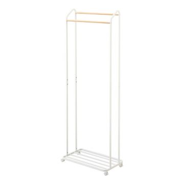 Suport pentru haine alb cu roți din metal Tower – YAMAZAKI