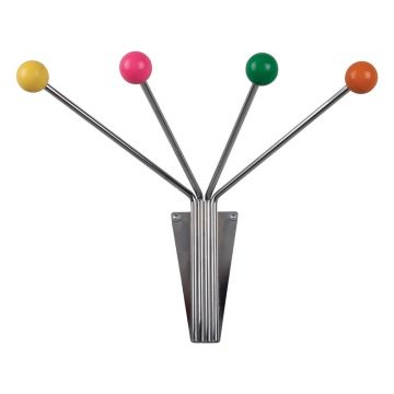 Cuier de perete argintiu din metal Neptune – PT LIVING