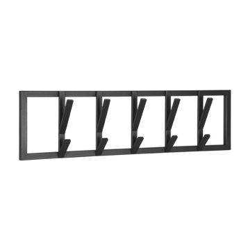 Cuier de perete negru din metal Frame – LABEL51