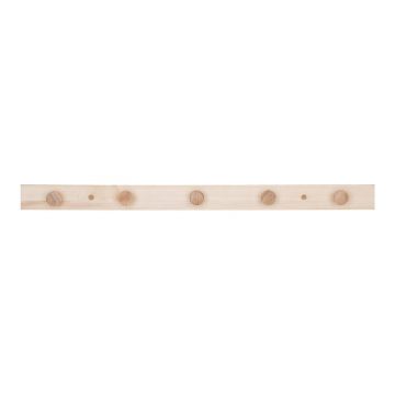 Cuier de perete în culoare naturală din lemn masiv de plop Abano – House Nordic