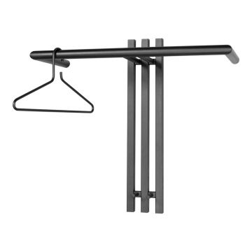 Cuier de perete negru din metal Senza – Spinder Design