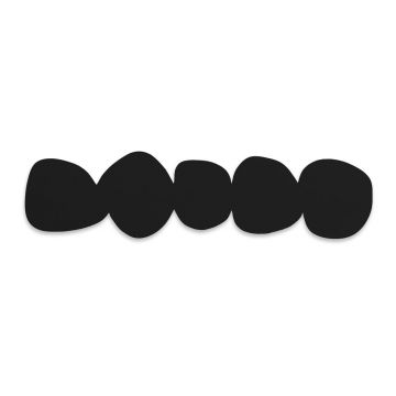 Cuier de perete negru din metal Tumulo – Spinder Design