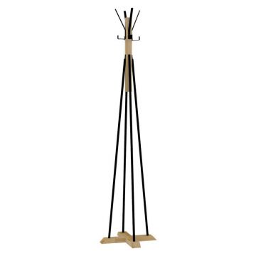 Cuier haine tip pom Myra culoarea neagra culoare lemn naturala D40x160cm Cuier haine tip pom Myra culoarea neagra culoare lemn naturala D40x160cm