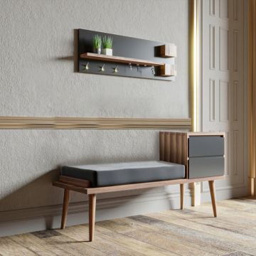 Cuier Hol Orin Wallnut-Antracit-Grey