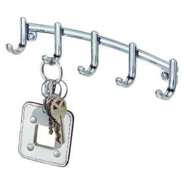 Cuier metalic pentru chei iDesign York Lyra, 21,5 x 4,6 cm