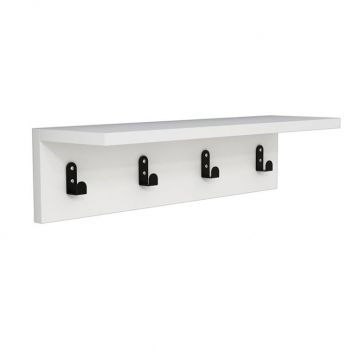 Cuier Mulan Alb 60x16x14.5 cm Cuier Mulan Alb 60x16x14.5 cm