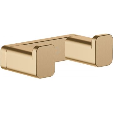 Cuier baie dublu Hansgrohe AddStoris  bronz periat