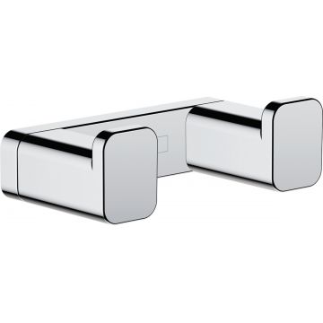 Cuier baie dublu Hansgrohe AddStoris  crom