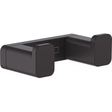 Cuier baie dublu Hansgrohe AddStoris  negru mat