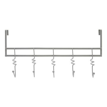 Cuier de ușă gri din metal 46 cm Jaxen – Premier Housewares
