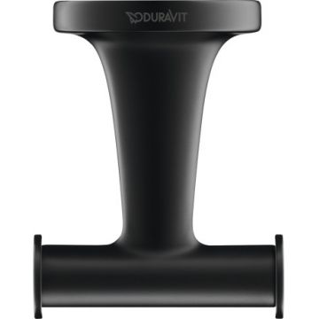 Cuier dublu Duravit Starck T  negru mat