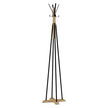 Cuier haine tip pom Myra culoarea neagra culoare lemn naturala D40x160cm Cuier haine tip pom Myra culoarea neagra culoare lemn naturala D40x160cm