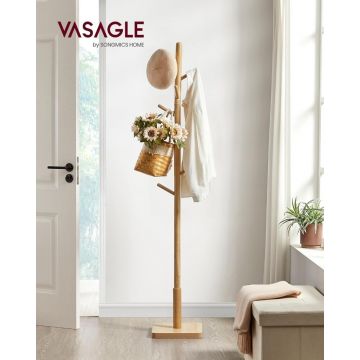 Cuier tip pom Vasagle Cappuccino 30x30x173.6 cm