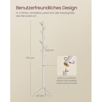 Cuier Vasagle Bej 47x47x175 cm