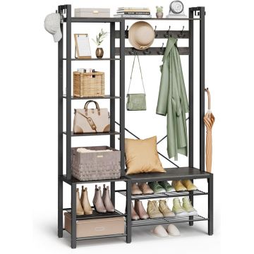 Cuier Vasagle Negru 120x40x190 cm
