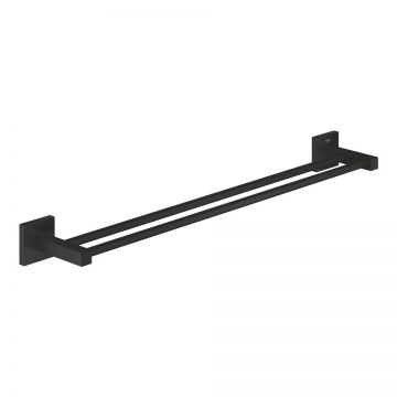 Bara port-prosop dubla Grohe Start Cube 60cm  matte black