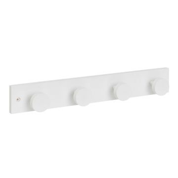 Cuier de perete alb din lemn de pin 40 cm Anillos – Casa Selección