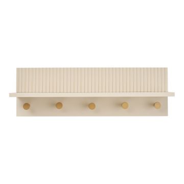 Cuier de perete bej cu raft 50 cm Rocca – House Nordic
