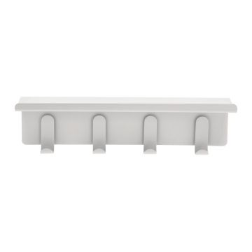 Cuier de perete gri deschis cu raft din oțel 11,5 cm A-Hallway – Zone
