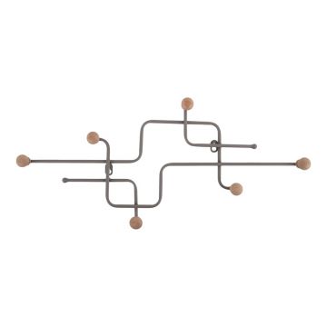 Cuier de perete gri din metal 60,5 cm Metro – PT LIVING