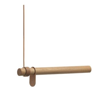 Cuier de perete în culoare naturală din lemn de stejar 50 cm Swing – LIND DNA
