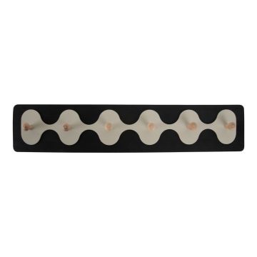 Cuier de perete negru 60 cm Rizar – PT LIVING