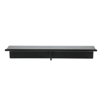 Cuier de perete negru cu raft din oțel 21,5 cm A-Coat – Zone