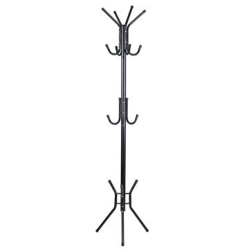 Cuier haine tip pom Piero metal negru D44x181cm Cuier haine tip pom Piero metal negru D44x181cm