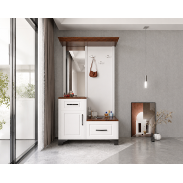 Cuier hol ZQD 108 Alb 110x43x200 cm