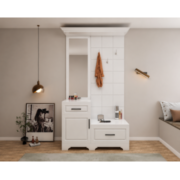Cuier hol ZQD 109 Alb 113x43x205 cm