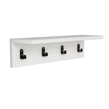 Cuier Mulan Alb 60x16x14.5 cm Cuier Mulan Alb 60x16x14.5 cm