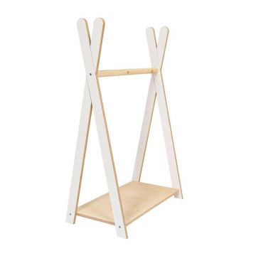 Cuier pentru copii alb/Ã®n culoare naturalÄcu aspect de lemn de pin 60x97 cm Montessori âu0080Meowbaby