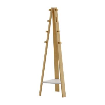 Cuier pentru copii gri deschis/în culoare naturală din lemn masiv de fag Cube - Pinio