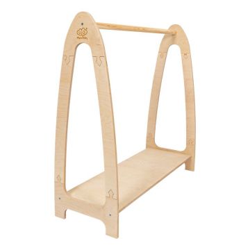 Cuier pentru copii în culoare naturală cu aspect de lemn de pin 60x96 cm Montessori – Meowbaby