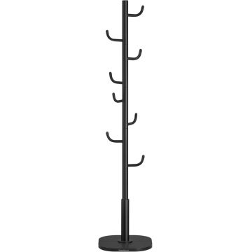 Cuier perete Negru Songmics 40x40x175.3 cm