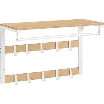 Cuier perete Stejar Vasagle 65x30x42 cm