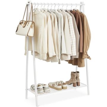 Cuier stander Alb Songmics 92.5x33.5x153 cm