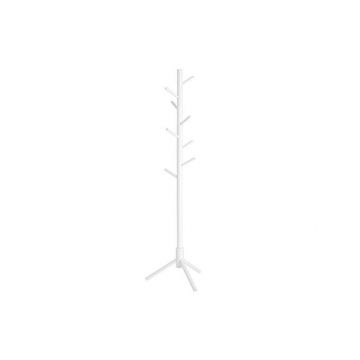 Cuier tip pom Model Clayton, Alb, 47x47x175 cm