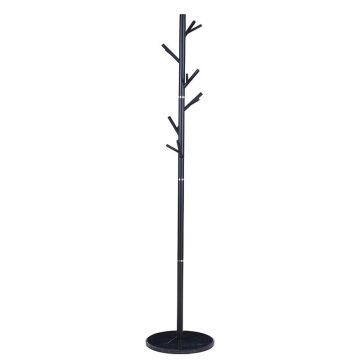 Cuier tip pom Model Marietta, Negru, 37x37x177 cm