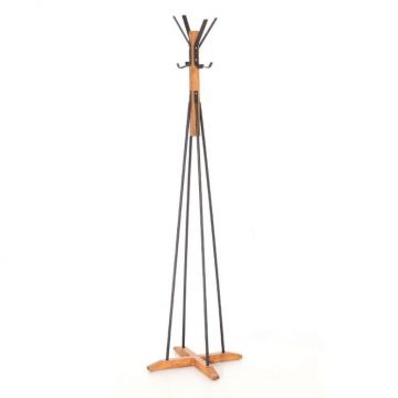 Cuier tip pom Model Myra, Nuc/Negru, 40x160 cm Cuier tip pom Model Myra, Nuc/Negru, 40x160 cm
