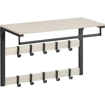 Cuier Vasagle Alb 65x30x30 cm