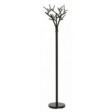 Cuier W56, cu suport superior și poliță, din PAL, culoare deschisă