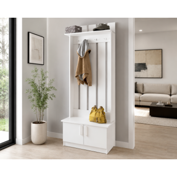 Cuier Yana Alb Nimfa 80x37x200 cm