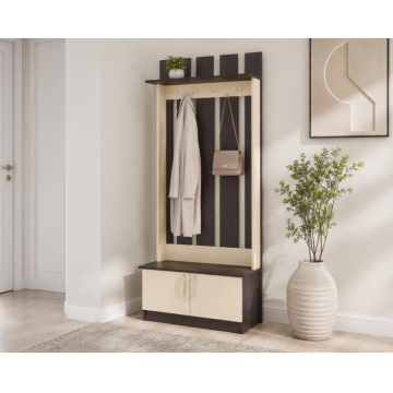 Cuier Yana Wenge Mesteacan 80x37x200 cm