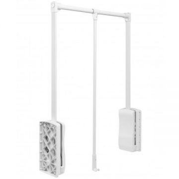 Lift pentru haine, alb, reglabil pe latime de la 545 mm la 700 mm